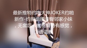 最新推特约炮大神JOKER约啪新作-约操细腰美臀邻家小妹，无套后入蜜桃臀特有感觉，淫语调教