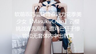 软萌乖巧萌妹青春活力花季美少女〖MasukuChan〗云樱挑战谁先高潮, 遭鸡巴狂干惨输和无套体内中出射精